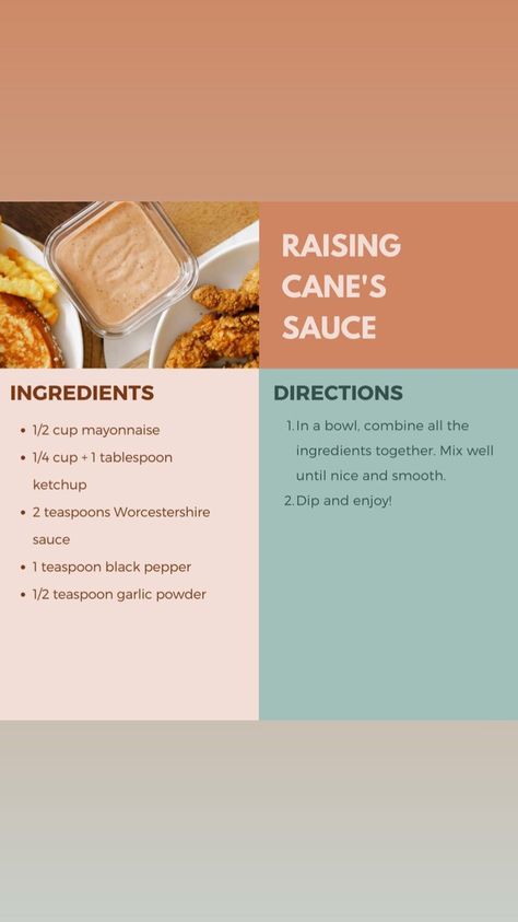 Raisin Cains Sauce, Kane Sauce Recipe, Came Sauce Recipe, Diy Canes Sauce, How To Make Raising Cane Sauce, Raising Cane’s Dipping Sauce, Raising Cains Sauce Recipe, Homemade Raising Canes Sauce, Cains Sauce Recipe