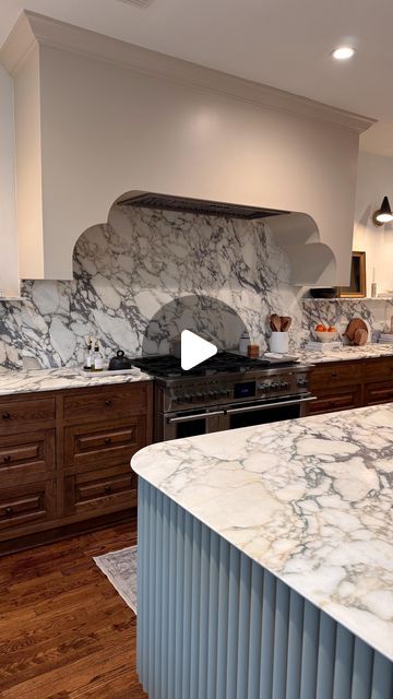 Lauren Roscopf on Instagram: "We love her. 👏🏼 She’s ICONIC. Our marble is Calacatta Monet! Truly, a dream come true. #dreamkitchen #kitchendecor #marblekitchen #dreamhome #dreamhouse #kitchen #kitchengoals #iconic #homedecor #interiors #oldhome #home" Calacatta Monet, Kitchen Marble, A Dream Come True, Dream Come True, Dream Kitchen, Old Houses, Our Love, A Dream, Love Her