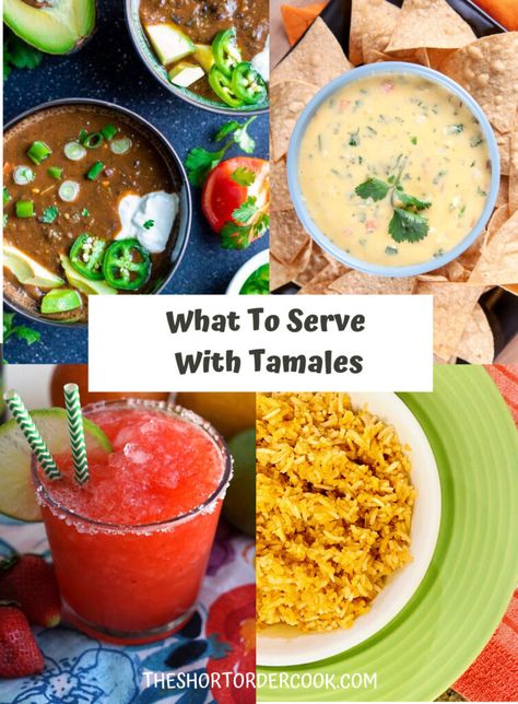 What To Serve With Tamales Meals, Sides With Tamales, What To Serve With Tamales, Chicken Tamale Pie, Tamale Pie Recipe, Mexican Entrees, Beef Tamales, Dairy Free Salads, Homemade Tamales