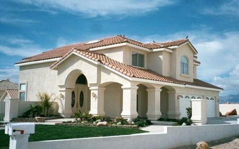 Mediterranean Style House Plans Spanish Style Home Plans, Bathroom Spanish Style, Narrow Lot House, Mediterranean House Plan, Mediterranean Style House Plans, Monster House Plans, Southern House Plans, Spanish Style Home, Home Design Floor Plans