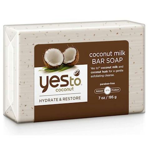 Yes to Coconut coconut milk bar soap Coconut Soap, Coconut Bars, Combination Skin Type, Milk Bar, Skin Care Remedies, Skin Cleanser Products, Moisturizer For Dry Skin, Skin Cream, Anti Aging Skin Care