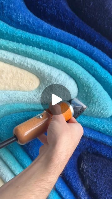 D A V I D • N O T T on Instagram: "• F L O W • Commission • From start to finish 🌊 • • • • • • 63 hours & 9,000 yards of yarn to create ✨ • • • • #satisfying #visualasmr #artistsoninstagram #interiordesign #textiledesign" How To Finish Punch Needle Projects, Tufting Ideas Beginner, Punch Needle Rugs Ideas, Rug Tufting Tips And Tricks, Punch Needle Ideas Projects, Punch Needle Projects, Rug Tufting Tools, Tufting Ideas, Best Yarn For Punch Needle