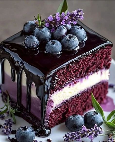 Blueberry Lavender Cake, Kosher Desserts, Lavender Chocolate, Sweet Treat Ideas, Garden Party Tea, Blueberry Lavender, Lavender Cake, Blueberry Chocolate, Culinary Lavender