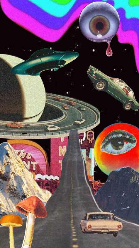 Space 70s Aesthetic, Retro Futurism Collage, 90s Space Psychedelia, Retro Futuristic Poster, 80s Space Aesthetic, 70s Space Aesthetic, Vintage Space Aesthetic, Retro Future Aesthetic, Outerspace Aesthetic