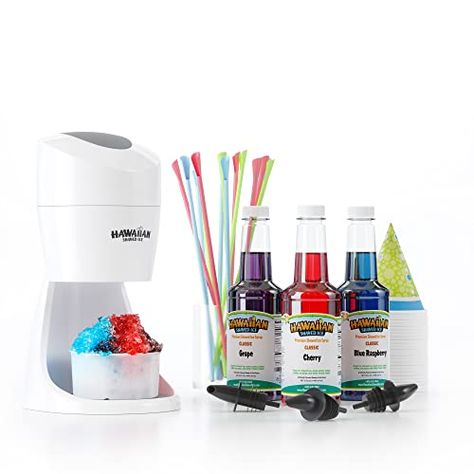 Shaved Ice Machine, Ice Party, Hawaiian Shaved Ice, Snow Cone Maker, Snow Cone Machine, Ice Shavers, Straw Bottle, Raspberry Syrup, Snow Cone