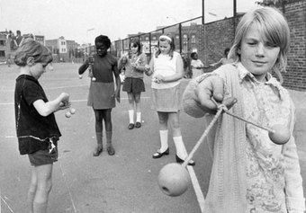 I remember when clacker balls were popular. I just had to have a set. They were fun when you could get them clacking up and down. When they hit your wrist making it black and blue, not so much! I think they were eventually banned as they weren't the safest toy around and sometimes chips of the ball would fly into peoples' eyes. Did I mention how painful they were hitting my wrist? OUCHIES! 70s Toys, 1970s Childhood, Childhood Memories 70s, Childhood Days, Vintage Americana, Vintage Memory, Egg Designs, Childhood Toys, Happy Memories