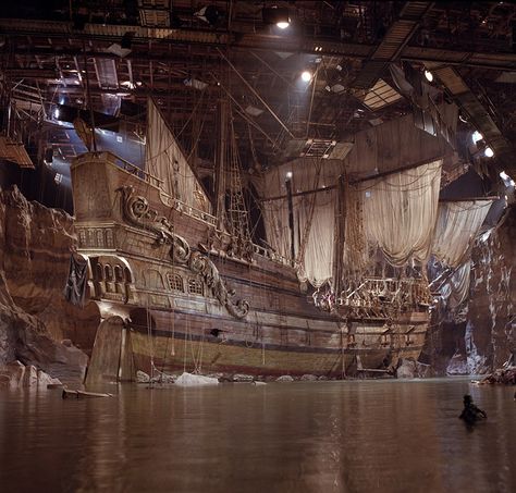 Inferno, One-Eyed Willy's pirate ship, built on Stage 16 at Warner Bros. Studios and seen in “The Goonies.” The Goonies Pirate Ship, The Goonies Behind The Scenes, The Goonies Aesthetic, Goonies Pirate Ship, Hey You Guys Goonies, Goonies Halloween, Goonies Tattoo, Goonies Art, Les Goonies