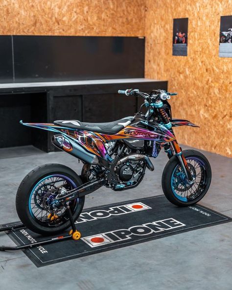 My Style Ktm Enduro Motocross, Yamaha Supermoto, Honda Supermoto, Motard Bikes, Supermoto Bikes, Supermoto Wheels, Motocross Decals, Ktm Enduro, Ktm Dirt Bikes