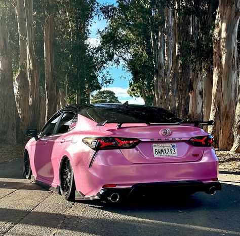 Pink Toyota, Pink Car Wrap, Pink Cars, Aesthetic Cars, Pink Car, Pretty Cars, 2024 Vision, Future Car