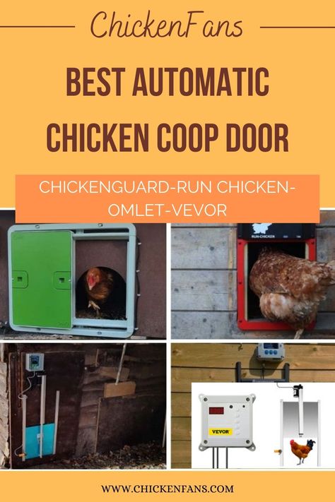 Best Automatic Chicken Coop Door, Chicken Coop Automatic Door, Chicken Coop Shutters, Automatic Coop Door, Door For Chicken Coop, Chicken Doors, Chicken Coops Ideas, Chicken Coop Doors, Automatic Chicken Door