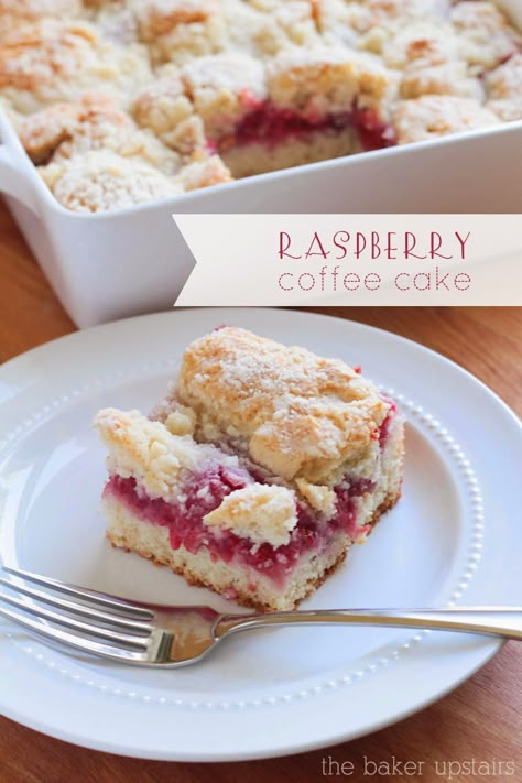 The Baker Upstairs: raspberry coffee cake Raspberry Coffee Cake, Raspberry Coffee Cakes, Raspberry Coffee, Frozen Waffles, Raspberry Recipes, Coffee Cake Recipes, Köstliche Desserts, Savoury Cake, Sweets Treats