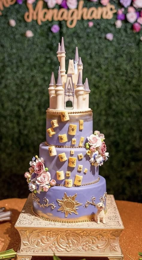 Sweet 16 Party Ideas Tangled, Tangled Rapunzel Sweet 16, Rapunzel Themed Sweet 16, Tangled Sweet 16 Theme, Rapunzel Theme Quinceanera, Tangled Themed Sweet 16, Tangled Theme Birthday, Pastel Rapunzel, French Toast With Cream Cheese