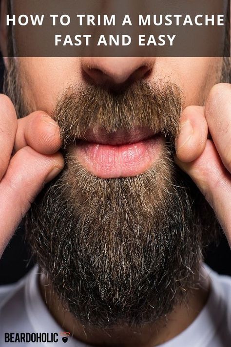 How To Trim Mustache, Mustache Grooming, Cool Mustaches, Trimming Your Beard, Beard Tips, Thick Beard, Mustache Wax, Mustache Styles, Beard Look