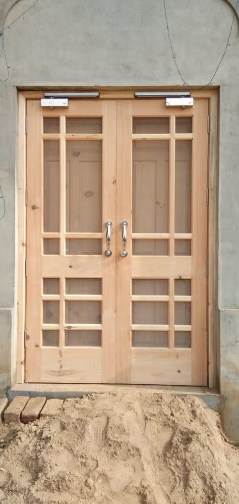 Jali Door Design Modern Dabal Door, Double Door Net Design Wood, Jaali Door Design Wooden Double, Jali Gate Design Wooden Modern, Double Door Jali Design, Jali Gate Design Wooden, Double Door Design Wood Jali, Jaali Door Design Wooden, Wooden Jali Door Design Modern