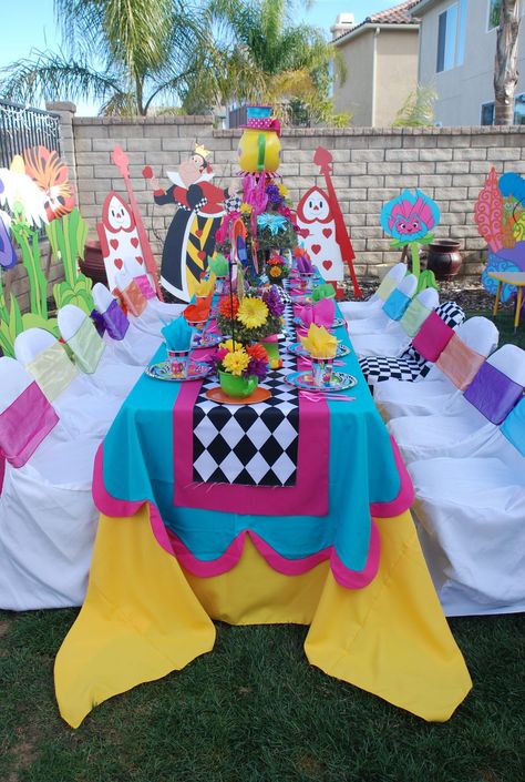 Wonderland Party Theme, Wonderland Decorations, Wonderland Party Decorations, Alice In Wonderland Decorations, Alice In Wonderland Tea Party Birthday, Onederland Birthday Party, Wonderland Alice, Wonderland Birthday, Alice Tea Party