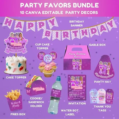 Roblox Dress to Impress Party Favor Bundle for Canva Editable for Roblox Birthday Party for Roblox Decoration Purple Theme - Etsy Philippines Roblox Decoration, Sandwich Holder, Roblox Birthday Party, Roblox Party, Roblox Birthday, Roblox Dress, Purple Theme, Kids Birthday Party Decoration, Gable Boxes