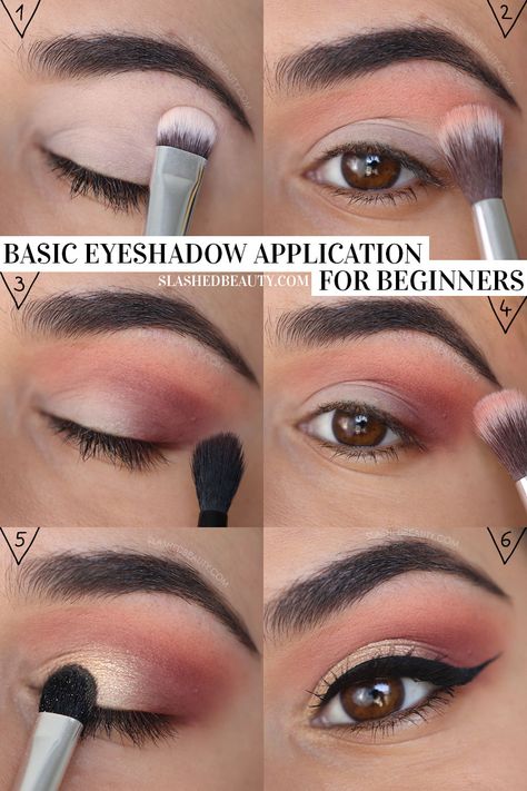 Easy Eyeshadow Tutorial for Beginners | Step by Step Eyeshadow Tutorial | Slashed Beauty Easy Eyeshadow Tutorial, Easy Eyeshadow, Eyeshadow Application, Eyeshadow Tutorial For Beginners, Eyeshadow Tutorial, Eye Shadow, How To Use, Step By Step, How To Apply