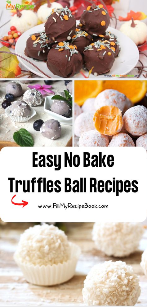 Easy no bake Truffles Ball Recipes ideas to create. Homemade snacks that are made with chocolate, oreo cookies, raspberry and blueberries. Dark Chocolate Snacks, Holiday Truffle Recipes, Truffles Easy No Bake, Chocolate Oreo Cookies, Cookies Raspberry, Chocolate Balls Recipe, Cookie Balls Recipe, Truffle Balls, Cake Batter Truffles