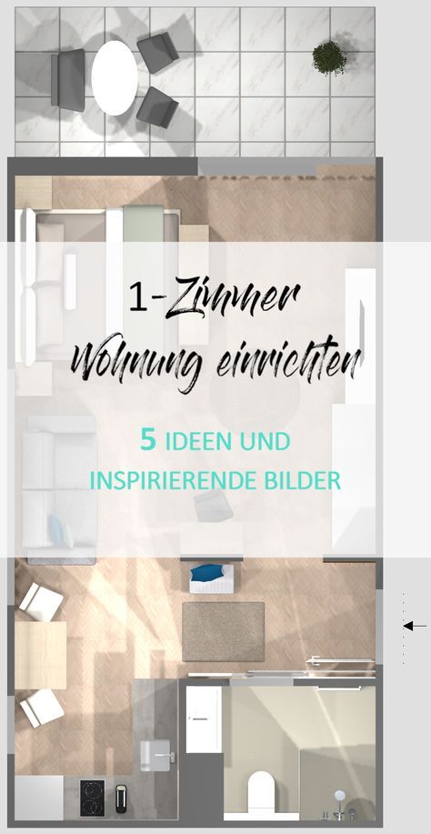 Du willst dich auch auf 30 qm wohl fühlen und eine stylisch eingerichtete Wohnung haben? Die Online-Einrichtungsberater von wohnly zeigen dir anhand von 5 Ideen und Bildern, wie’s geht! #einzimmerwohnung #kleinewohnungeinrichten #einrichtentipps Design Home App, Small Apartment Interior, Apartment Life, Furnished Apartment, House Room, Square Meter, Apartment Room, Room Organization, Diy Design