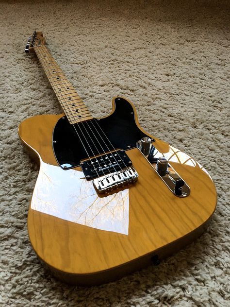 Butterscotch Telecaster, Guitar Wall, Fat Man, Carved Wood, Epoxy Resin, Wood Grain, Electric Guitar, Cool Stuff, Grain