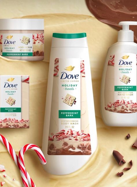 Peppermint Treats, Liquid Body Wash, Bath Stuff, Dove Body Wash, Hygiene Products, Peppermint Bark, Holiday Scents, Body Bars, Bath And Body Care