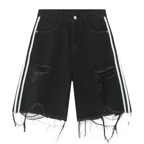 FOR ONLY 32 € (they really are limited) GET 20 % DISCOUNTS Shorts Design Ideas, Men Summer Streetwear, Black Jeans Shorts, Shorts Design, Summer Shorts Denim, Y2k Shorts, Ripped Denim Shorts, Summer Streetwear, Shorts Fashion