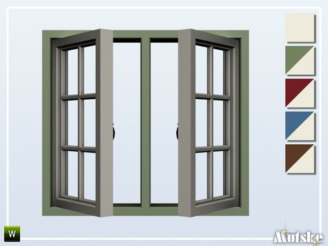 Sims4 Custom Content, Window Counter, Sims Inspiration, Window Nook, Cc Furniture, Bow Window, Sims 4 Cc Folder, Sims 4 House Design, Sims 4 Cc Furniture