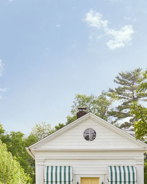 front door colors yellow Aqua Front Doors, Nantucket Cottage, Door Awning, Front Yards Curb Appeal, Clapboard Siding, Beautiful Front Doors, Yellow Doors, Cute Cottage, Cottage Style Homes