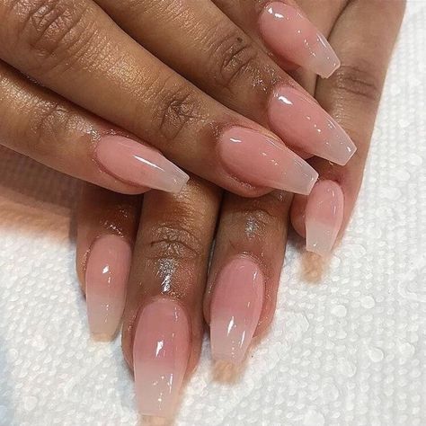 Nails On Black Women, Sheer Nails, Natural Acrylic Nails, Nails Black, Short Nail Designs, Neutral Nails, Dope Nails, Nail Shapes, Cute Acrylic Nails