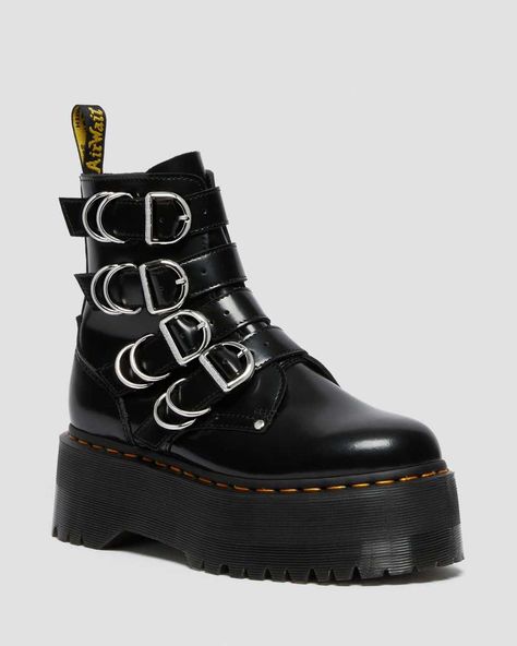 Dr Martens Jadon Max, Jadon Max, Dr Martens Jadon, Leather Platform Boots, Platform Boots Women, Black Dr Martens, Fashion Student, Yellow Heels, Black Platform Boots