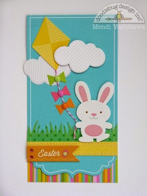 Doodlebug Design Inc Blog: Springtime Collection: Colorful Inspiration from Mendi Folder Decorado, Rabbit Crafts, Mother Card, Preschool Activities Toddler, Doodlebug Design, Easter Projects, Door Decorations Classroom, Cricut Cards, Spring Cards