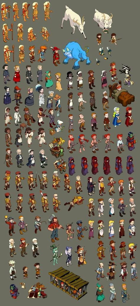 isometric people More Video Game Sprites Character Design, Isometric Character Sprite, Isometric Video Game, Isometric Game Design, Isometric Character Design, Isometric Sprites, Sprite Sheet Character, Isometric Games, Isometric Character