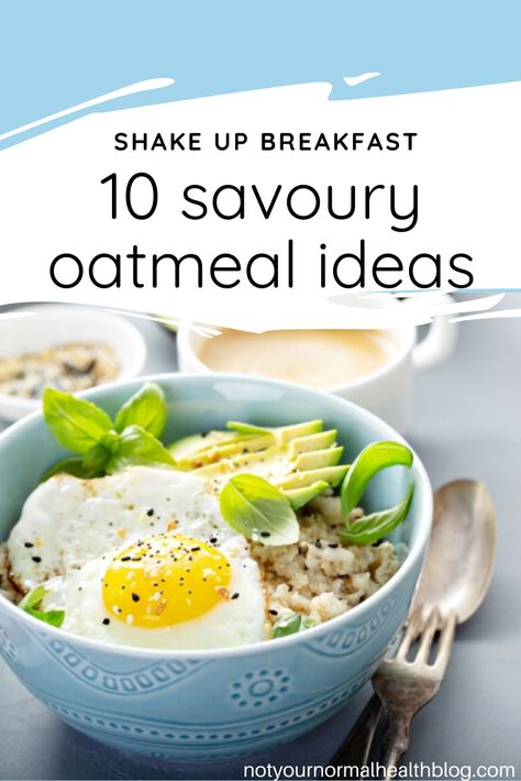 Oatmeal Porridge Recipes Healthy, Savoury Oatmeal Breakfast, Savoury Porridge Recipes, Savory Porridge Recipes, Oat Porridge Recipe Healthy, Savoury Oatmeal Recipes, Savoury Snacks Healthy, Savoury Breakfast Ideas Healthy, Porridge Recipes Healthy