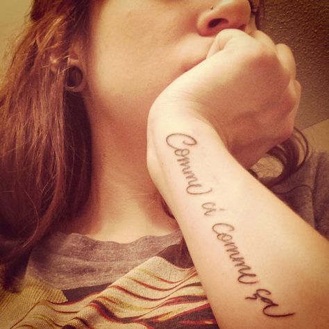 Comme ci comme ca, "could be better, could be worse..." Basically describe my mood every day, haha! Ca Tattoo, Could Be Worse, My Mood, Describe Me, Be Better, Tattoo Quotes, Every Day, My Style, Tattoos