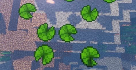 Jem's Lily Pad Minecraft Texture Pack Pixel Lily Pad, Lily Pad Pixel Art, Minecraft Lily Pad, Minecraft Plants, Minecraft Textures, Minecraft Models, Mobs Minecraft, Minecraft Texture Pack, Texture Ideas