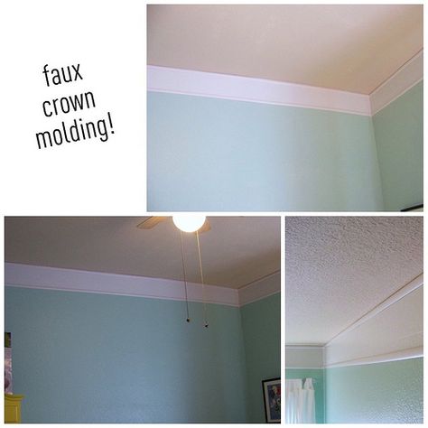 Picnik collage Cheap Crown Molding, Faux Crown Moldings, Cheap Remodel, Diy Crown Molding, Crown Diy, Painting House, Paint Tutorial, Crown Moldings, Diy Crown