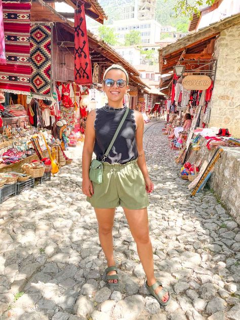 40 Things Nobody Tells You About Albania Travel - 2023 Albania Outfits, Hiking Wear, Visit Albania, Albania Travel, Trip Outfits, Travel Wardrobe, Vacation Outfits, Summer Travel, Albania