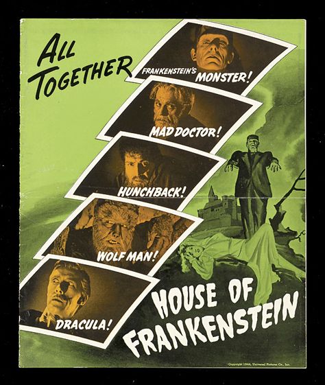 House of Frankenstein (1944) House Of Frankenstein, John Carradine, Lon Chaney Jr, Lon Chaney, Movie Artwork, Boris Karloff, Science Fiction Movies, Sci Fi Films, Frankenstein's Monster