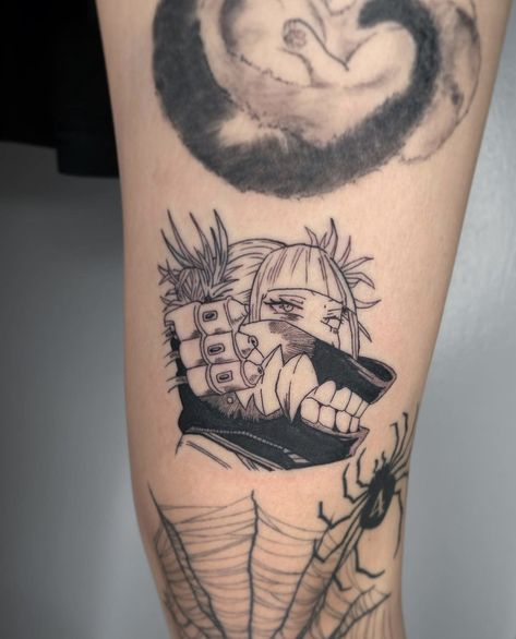 Toga Himiko, Tattoo Inspo, Tattoos And Piercings, I Tattoo, Skull Tattoo, Tatting, Tattoo Ideas, Piercings, Tattoo Designs