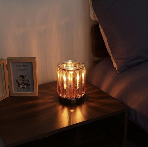 Electric Wax Warmer, Golden Crystal, Decorative Night Lights, Wax Melt Warmer, Oil Warmer, Home Fragrance Accessories, Warm Fragrance, Unique Clocks, Wax Burner