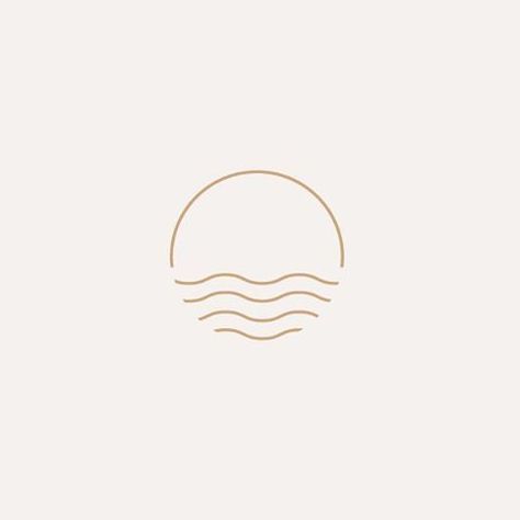 Wave icon , #design #logomark #icon Delicate Ocean Tattoos For Women, Brand Icon Design, Wave Icon, Illustration Tutorial, Waves Icon, Elegant Logo Design, Tattoo Simple, Abstract Shape, Boutique Logo