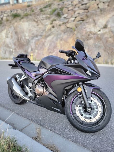 Honda Cbr 500r, Honda Cbr 125, Cbr 500r, Purple Motorcycle, Purple Bike, Pink Motorcycle, Honda Cbr 1000rr, Biker Stuff, Car Deco