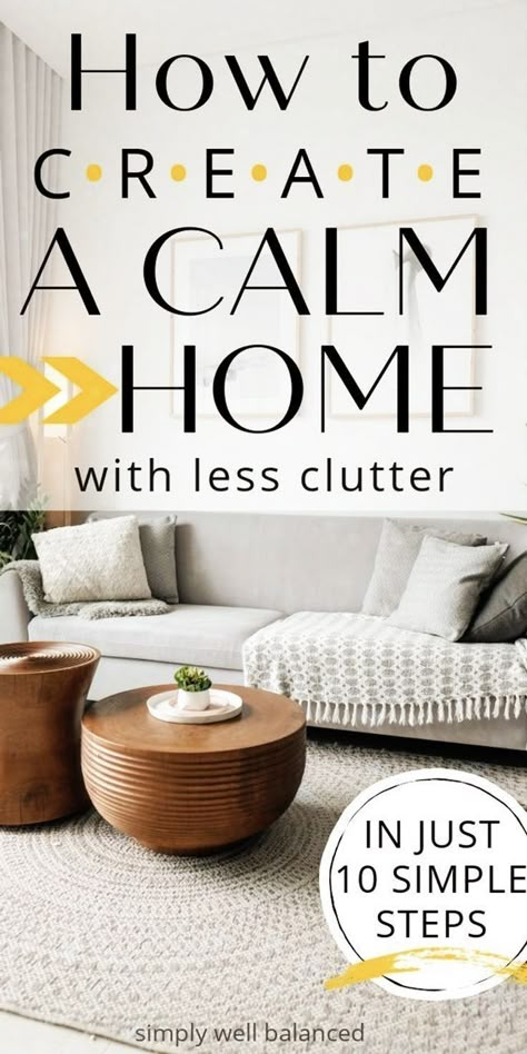 Decluttering Ideas Minimalism, Clean Room Aesthetic, Clean And Organized Home, Quiet Living, Minimalist Living Tips, Minimalist Mom, Decluttering Inspiration, Life Challenge, Messy House