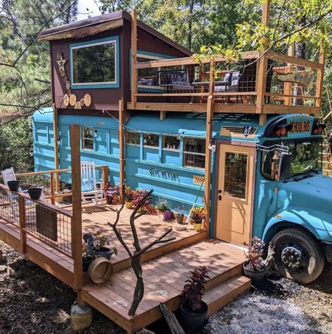 Bus Renovation, School Bus House, Bus Home, Tiny House Camper, Bus Ideas, Bus Living, North Alabama, Rv Van, Yellow Cottage