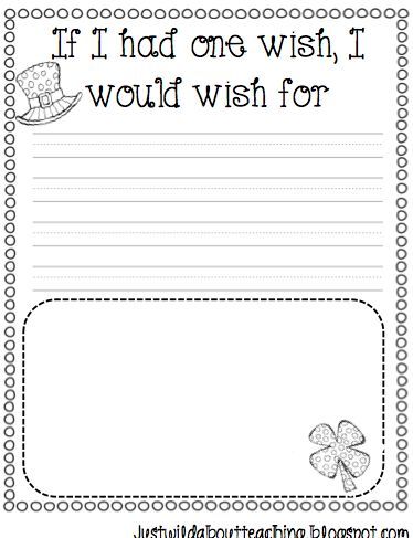 This free ESL worksheet is perfect for practicing writing skills with your ESL students. Discuss St. Patrick's Day and ask your students what they would wish for if they had one wish. March Writing, Teach English Online, St Patricks Day Crafts For Kids, March Activities, St Patrick Day Activities, 1st Grade Writing, First Grade Writing, Teaching English Online, Teach English