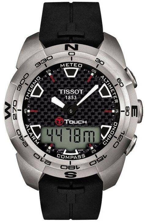 Tissot Watch T-Touch Expert Titanium #alarm-yes #bezel-fixed #case-depth-14-6mm #case-material-titanium #case-width-43-6mm #chronograph-yes #date-yes #delivery-timescale-7-10-days #dial-colour-black #gender-mens #gmt-yes #luxury #movement-quartz-battery #official-stockist-for-tissot-watches #packaging-tissot-watch-packaging #subcat-tissot-gmt #subcat-touch-collection #supplier-model-no-t0134204720100 #warranty-tissot-official-2-year-guarantee #water-resistant-100m Tissot T Touch, Touch Watch, Tissot Watches, Altimeter, Titanium Watches, Swiss Made Watches, Titanium Bracelet, Barometer, Time Zone