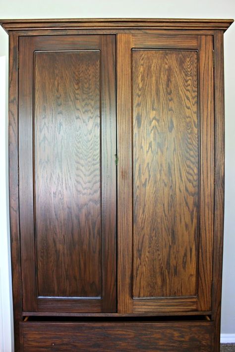 Staining Kitchen Cabinets Darker, Gel Stain Over Honey Oak, Staining Oak, Gel Stain Furniture, Gel Stain Kitchen Cabinets, Staining Oak Cabinets, General Finishes Gel Stain, Gel Stains, Dimples And Tangles