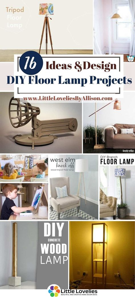 Diy Floor Lamp How To Make, Diy Standing Lamp, Diy Floor Lamps, Floor Lamp Redo, Floor Lamp Makeover, Ikea Floor Lamp, Lamp Redo, Diy Lampshade, Diy Floor Lamp