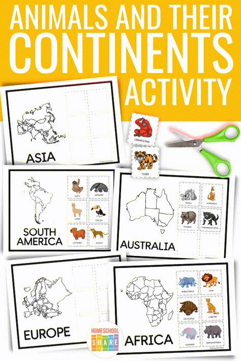 Continent Crafts For Preschool, Continent Study Kindergarten, Continents Crafts For Preschool, Preschool Geography Crafts, Preschool Continents Free Printable, Continent Activities For Preschool, Countries Preschool Activities, City State Country Continent Activity, Continents Preschool Activities