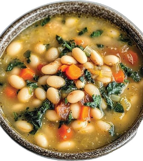 🍲 Tuscan White Bean Soup is a must-try dish that’s perfect for cozy nights or healthy meal prepping! This hearty and flavorful Italian soup is packed with protein-rich white beans, fresh vegetables, and aromatic herbs like rosemary and thyme.   👉 Pin this recipe now to save for later! 📌 Try making this easy, comforting soup and impress your family with its rich, savory taste.   #HealthyEating #EasyRecipes #TuscanSoup #VegetarianRecipes #MealPrep Healthy Meal Prepping, Tuscan White Bean Soup, Tuscan Bean Soup, Tuscan White Bean, White Bean Soup Recipes, Tuscan Soup, Bean Soup Recipe, Rosemary And Thyme, Comforting Soup